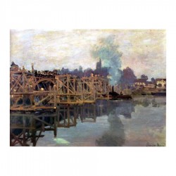 Argenteuil, the bridge under repair