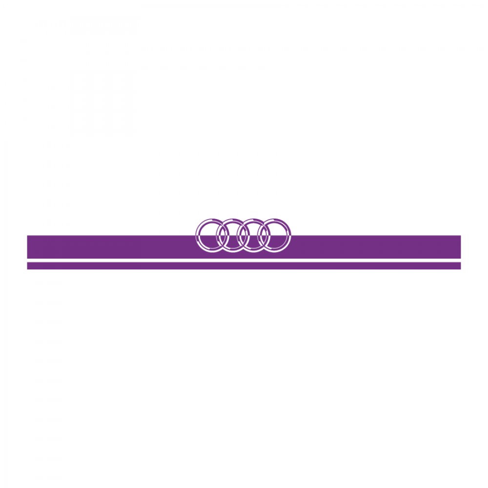 Audi logo Λωρίδα για καπό 