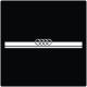 Audi logo Λωρίδα για καπό 