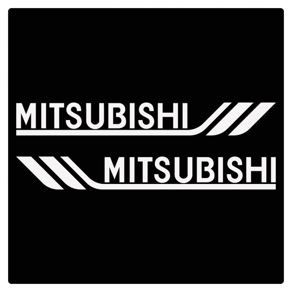 Mitsubishi λωρίδες με logo